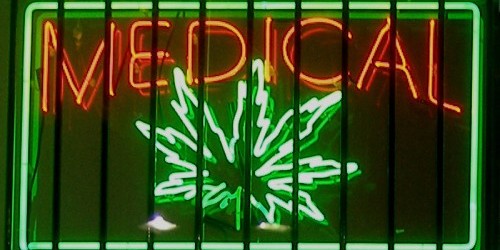 Photo Credit: Medical marijuana neon sign at a dispensary on Ventura Boulevard in the San Fernando Valley—Los Angeles, California by Laurie Avocado.