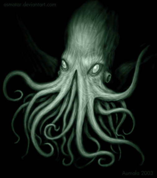 Cthulhu Rising by Osmatar via DeviantArt