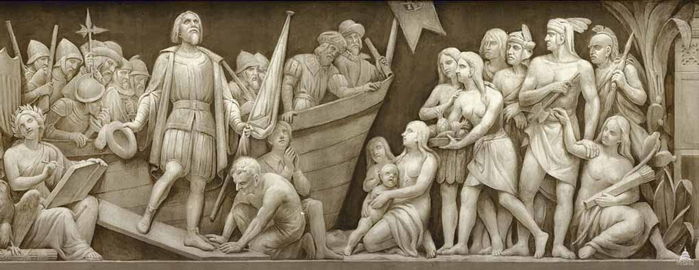 "Landing of Columbus" by Constantino Brumidi