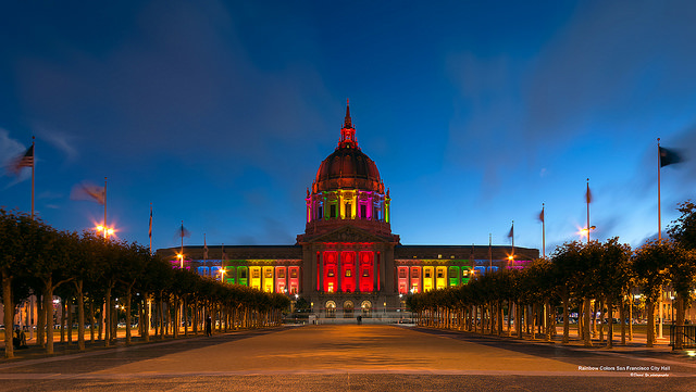 Rainbow Colors San Francisco City Hall