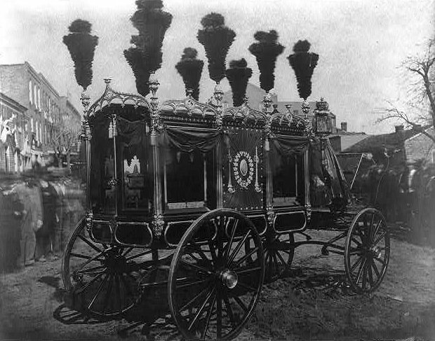 "President Abraham Lincoln's hearse, Springfield"
