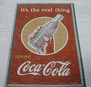 Coca Cola advertisement mural, 1943