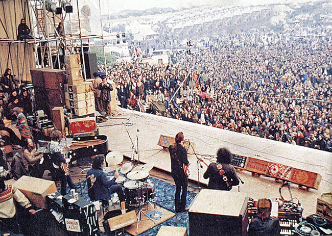 Grateful Dead at Bickershaw Festival, May 07, 1972. Image made available on Flickr by scarlatti2004.