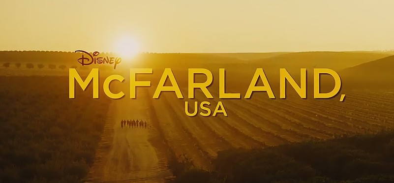 Screenshot: "McFarland, USA" opening sequence. © Disney, 2014